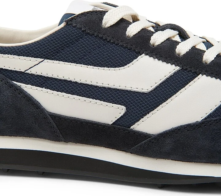 Men's Low-Top Lace-Up Sneakers - Dark Navy Amber - Size 10 - Image 5