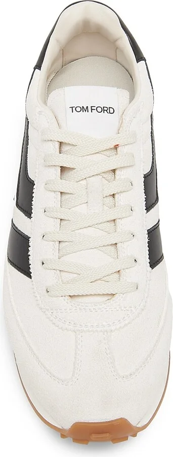 Men's Low-Top Lace-Up Sneakers - Dark Navy Amber - Size 10 - Image 8