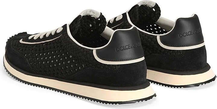 Men's Low-Top Lace-Up Sneakers - Nero - Size 11 - Image 3