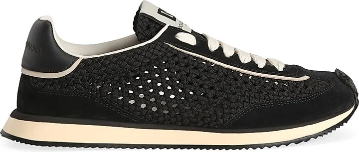 Men's Low-Top Lace-Up Sneakers - Nero - Size 11
