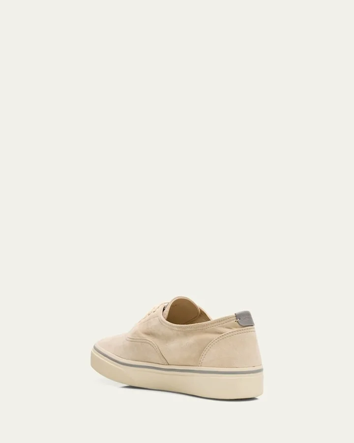 Men's Low-Top Suede Sneakers - Image 3