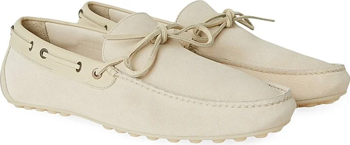 Men's Lp Dots Roadster Walk Suede Loafers - Ecru - Size 6.5 - Image 2