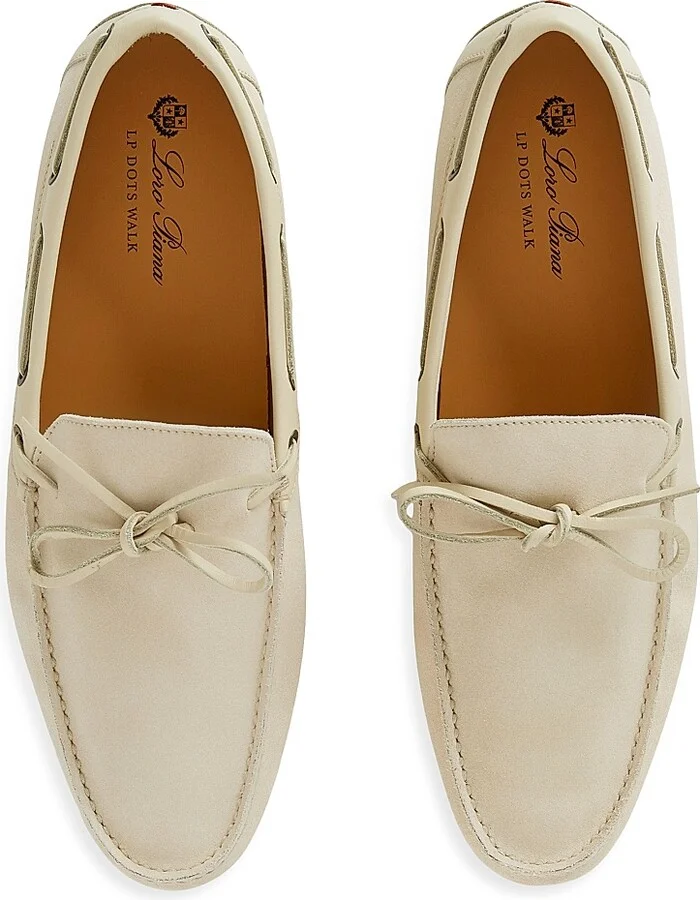 Men's Lp Dots Roadster Walk Suede Loafers - Ecru - Size 6.5 - Image 4