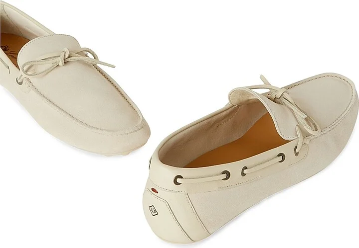 Men's Lp Dots Roadster Walk Suede Loafers - Ecru - Size 6.5 - Image 5