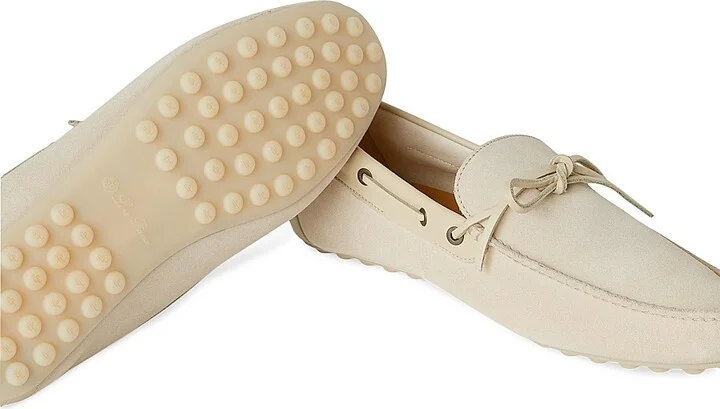 Men's Lp Dots Roadster Walk Suede Loafers - Ecru - Size 6.5 - Image 6