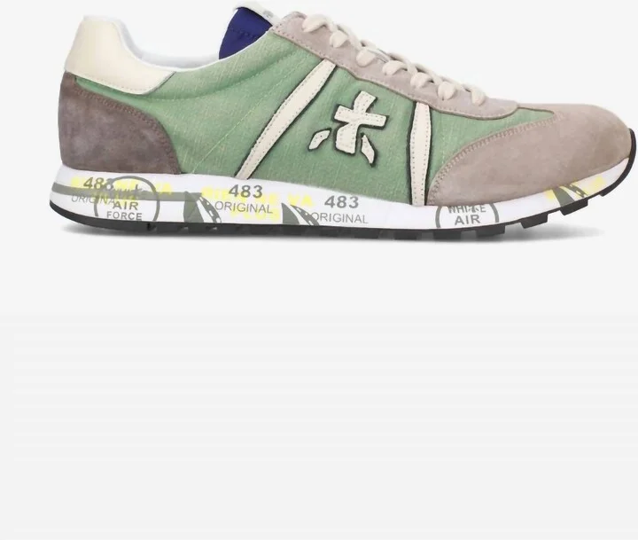 Men's Lucy Sneaker In Green/gray