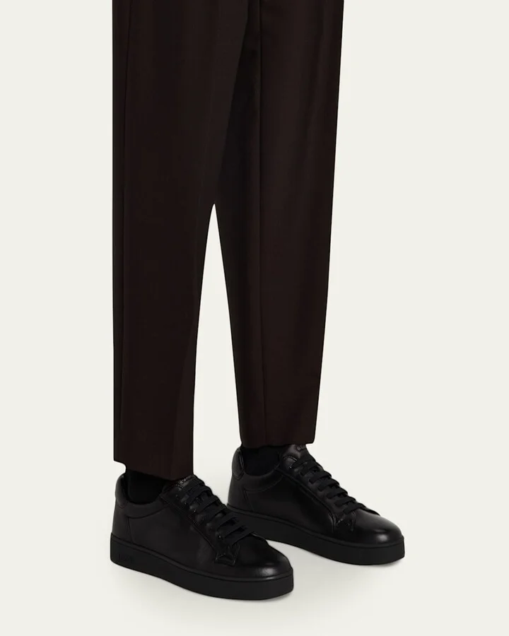 Men's Ludlow 3 Napa Leather Low-Top Sneakers - Image 3