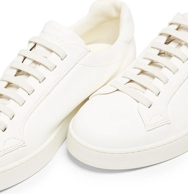 Men's Ludlow Dress Leather Low-Top Sneakers - Black - Size 10 - Image 7