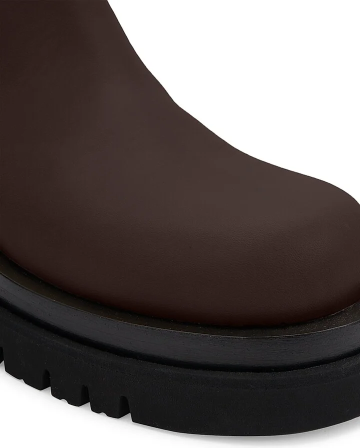 Men's Lug Leather Boots - Black - Size 10 - Image 6