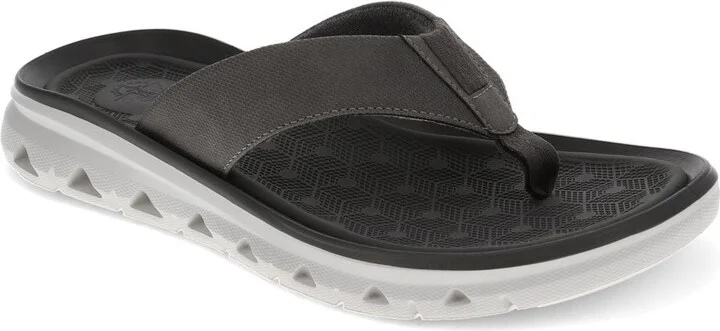 Mens Luka Synthetic Leather Casual Flip Flop Sandal Shoe