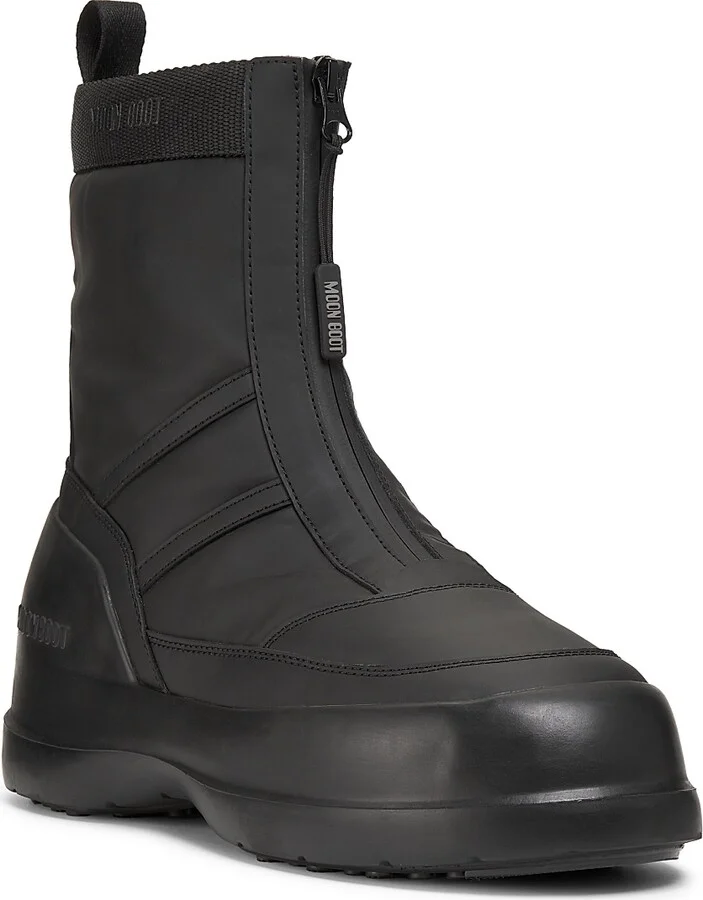 Men's Luna Zip-Front Mid-Top Boots - Cream - Size 4.5 - Image 7