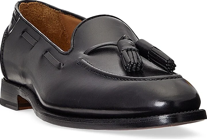 Men's Luther Tasseled Leather Loafers - Black - Size 10 - Image 2