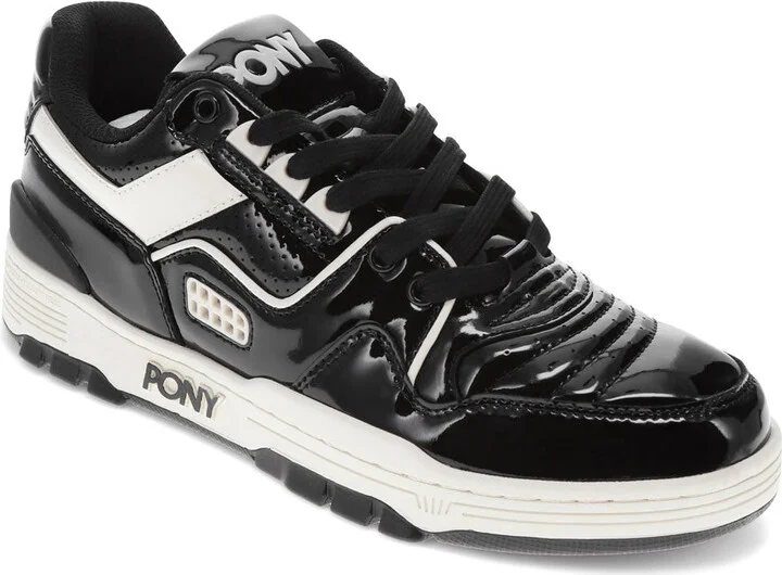 Mens M100 Low Patent Genuine Leather Premium Lace Up Athletic Sneaker Shoe