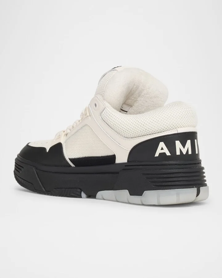 Men's MA-1 Chunky Leather Mid-Top Sneakers - Image 3