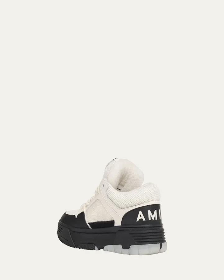 Men's MA-1 Chunky Leather Mid-Top Sneakers - Image 2