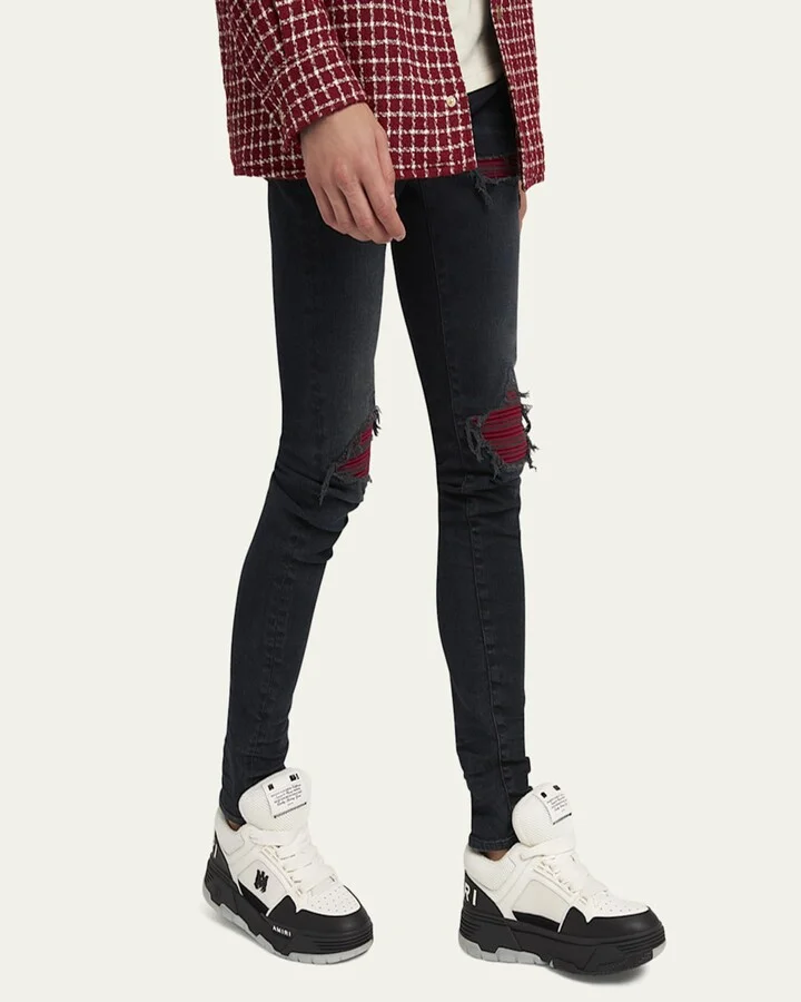 Men's MA-1 Chunky Leather Mid-Top Sneakers - Image 3