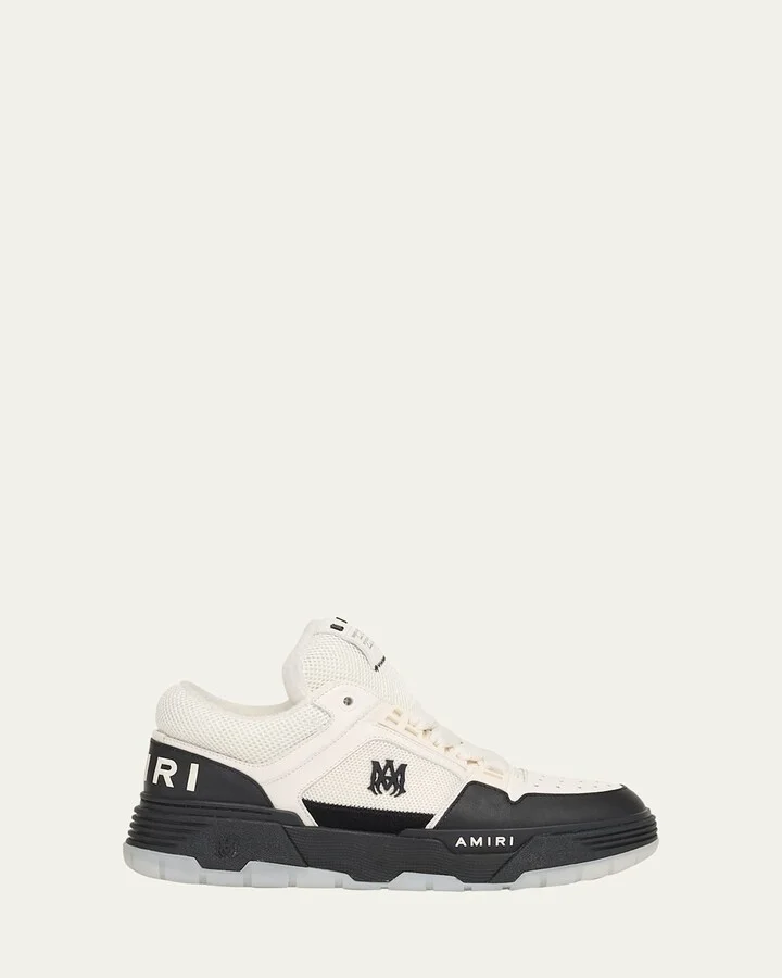 Men's MA-1 Chunky Leather Mid-Top Sneakers