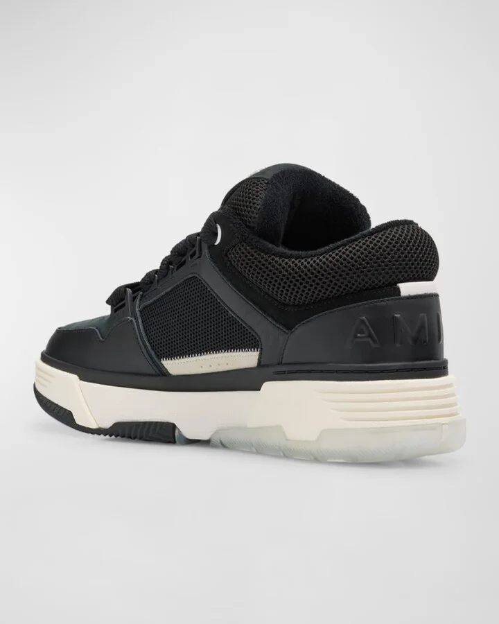 Men's MA-1 Leather & Mesh Low-Top Sneakers - Image 6