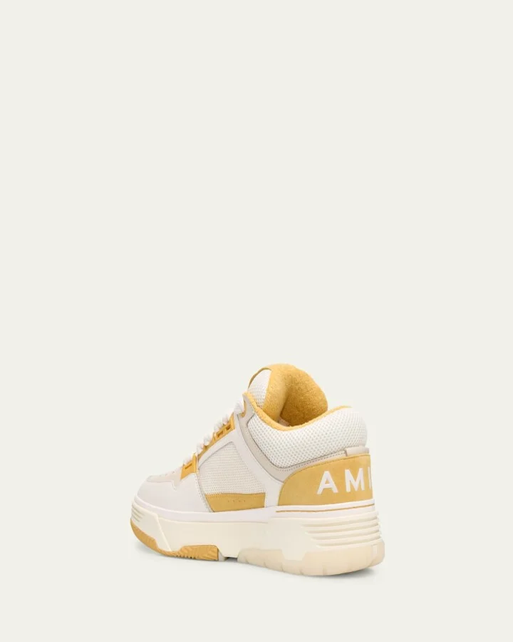 Men's MA-1 Leather & Mesh Low-Top Sneakers - Image 2