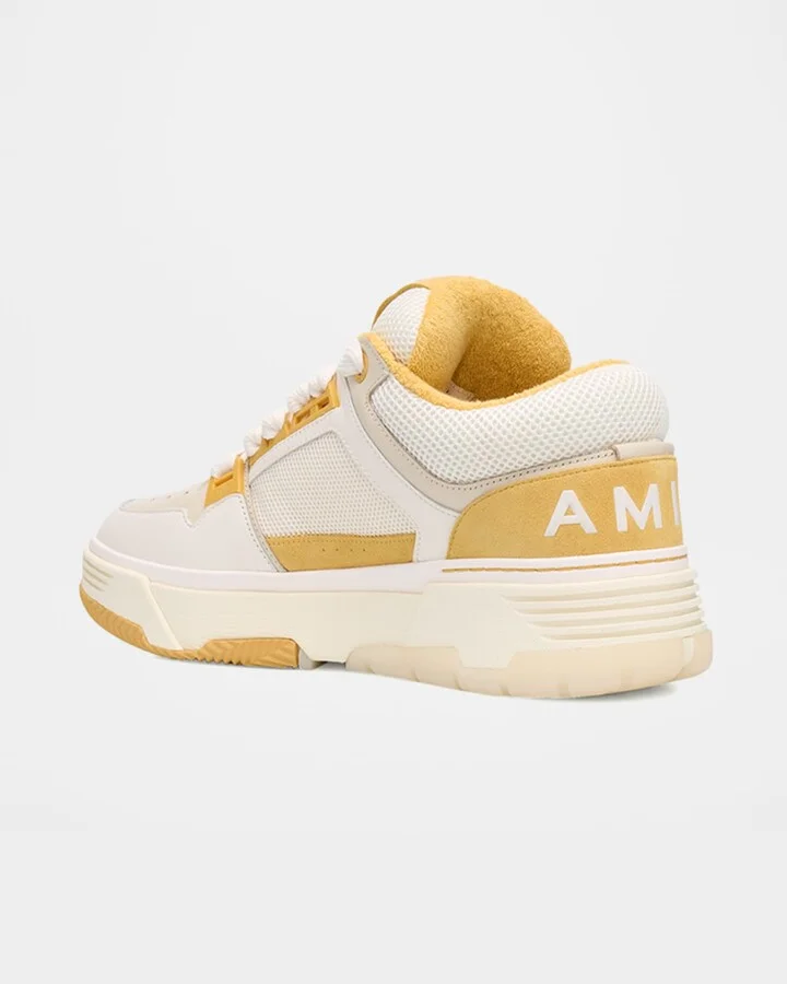 Men's MA-1 Leather & Mesh Low-Top Sneakers - Image 2