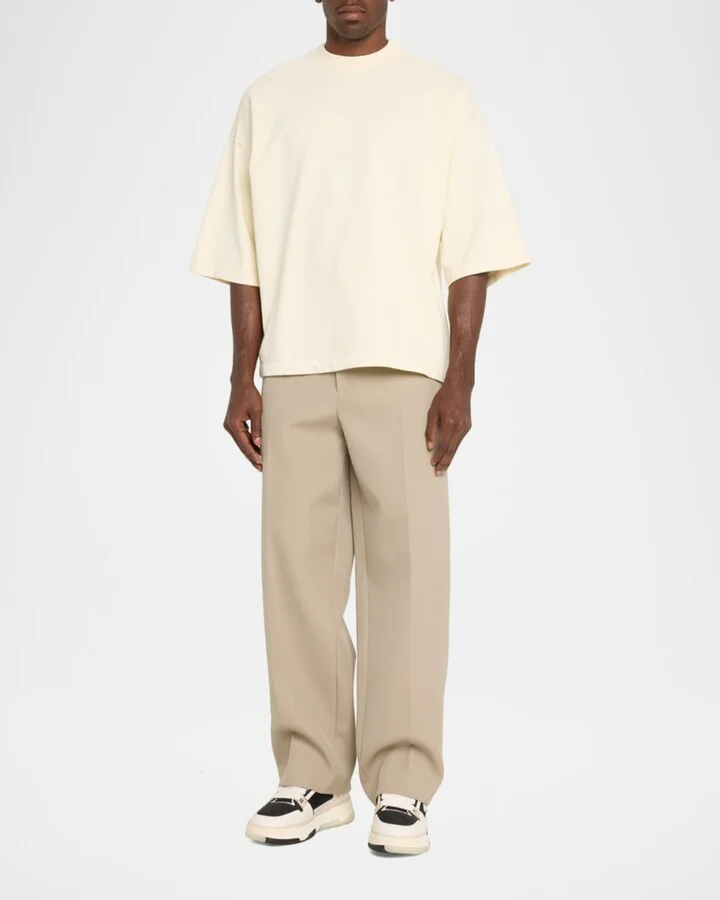 Men's MA-1 Leather & Mesh Low-Top Sneakers - Image 4