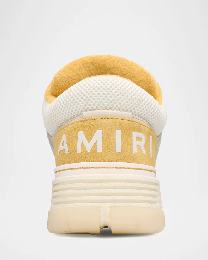 Men's MA-1 Leather & Mesh Low-Top Sneakers - Image 6