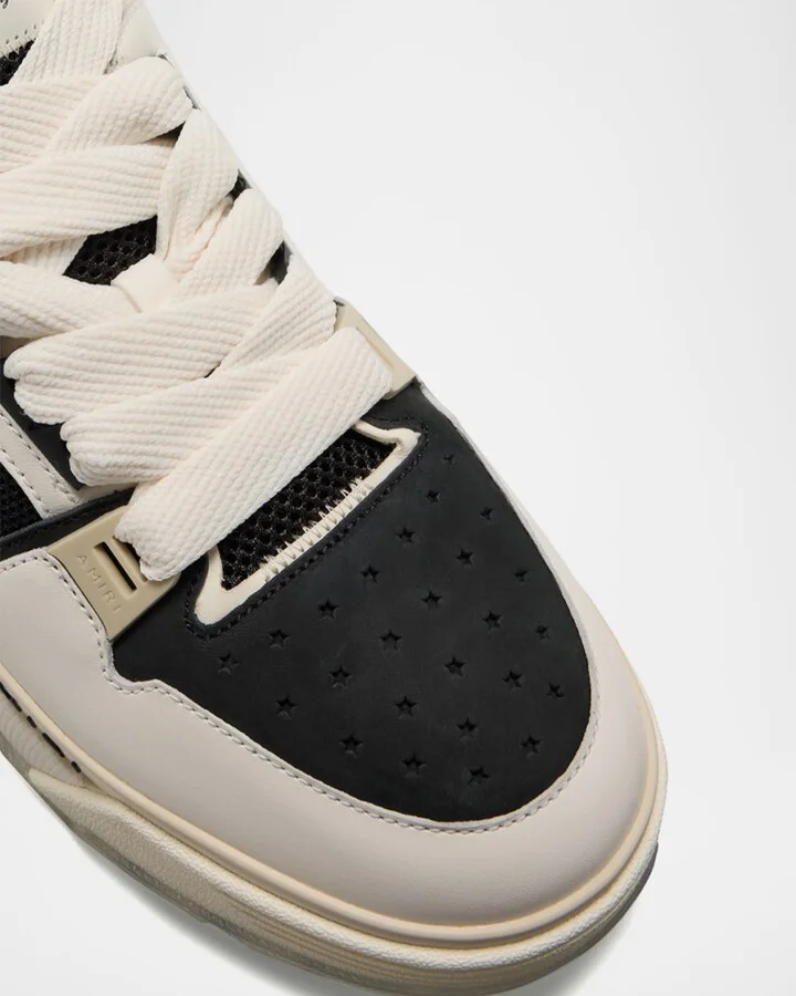 Men's MA-1 Leather & Mesh Low-Top Sneakers - Image 9