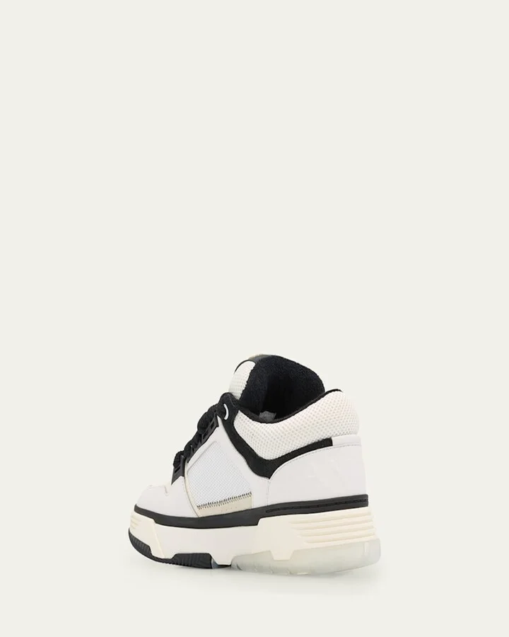Men's MA-1 Leather & Mesh Low-Top Sneakers - Image 2