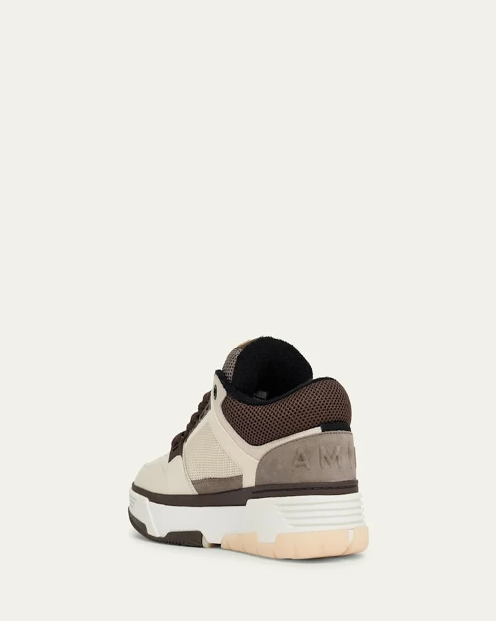 Men's MA-1 Leather & Mesh Low-Top Sneakers - Image 2