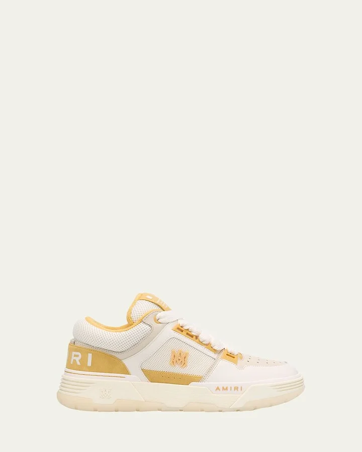 Men's MA-1 Leather & Mesh Low-Top Sneakers