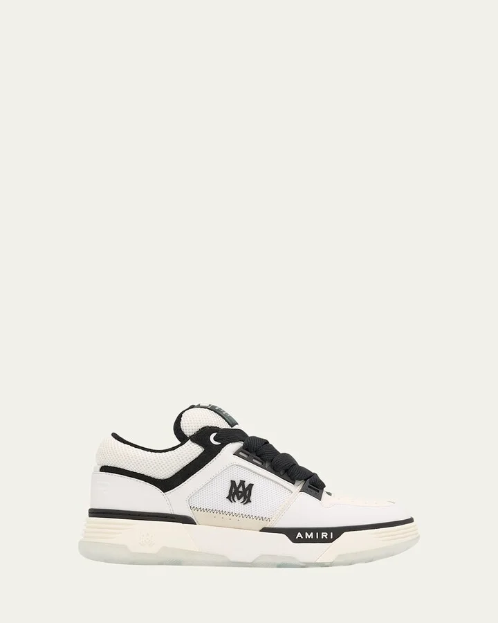 Men's MA-1 Leather & Mesh Low-Top Sneakers