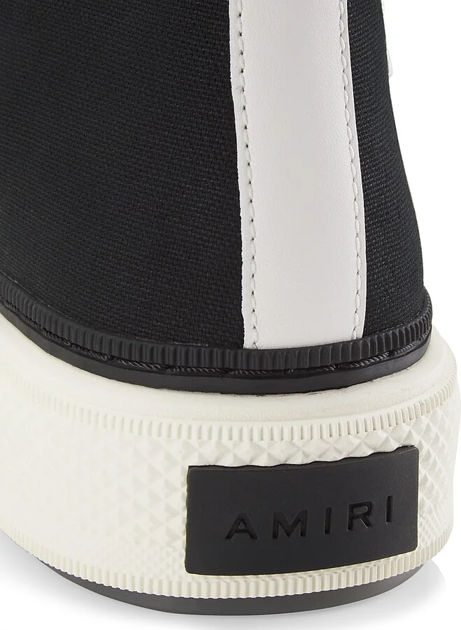 Men's MA Court High-Top Sneakers - Black White - Size 14 - Image 6