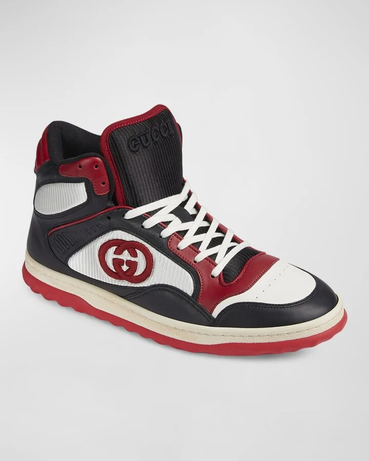 Men's MAC 80 Embroidered High-Top Sneakers - Image 4