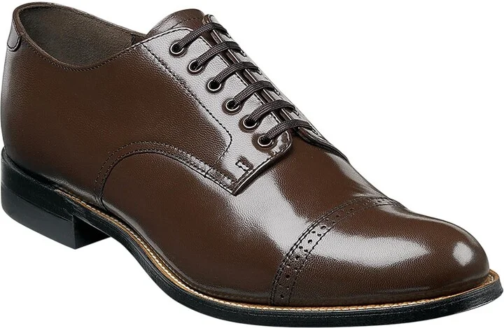 Men's Madison Cap Toe Oxford Shoes In Brown