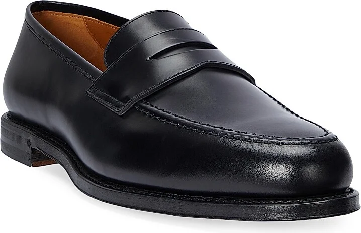 Men's Maestra Leather Penny Loafers - Black - Size 10 - Image 2