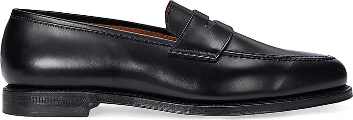Men's Maestra Leather Penny Loafers - Black - Size 10