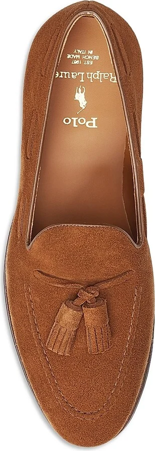Men's Maestra Tassel Suede Loafers - New Vintage Pale Russet - Size 10 - Image 4