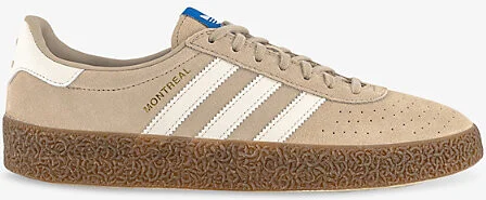 Mens Magic Beige Chalk White Montreal Rm Suede Low-Top Trainers 10.5
