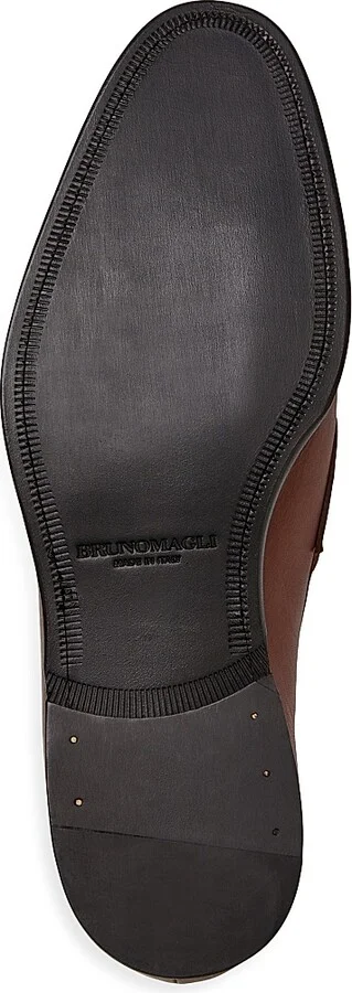 Men's Maioco Leather Penny Loafers - Cognac - Size 7.5 - Image 5