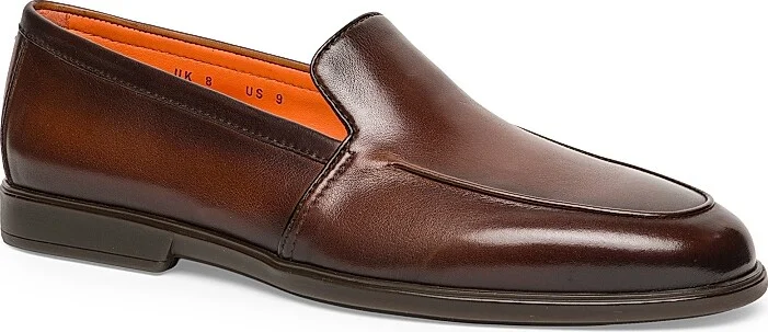 Men's Malibu Leather Loafers - Dark Brown - Size 9 - Image 2