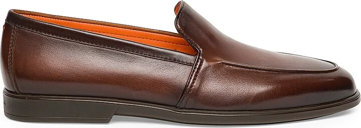 Men's Malibu Leather Loafers - Dark Brown - Size 9