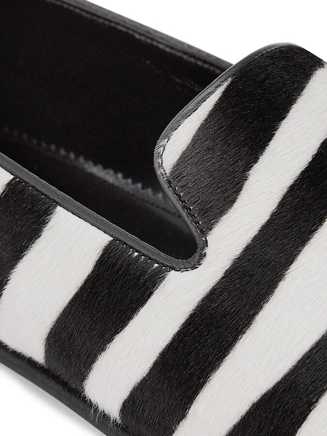 Men's Mario Striped Loafers - Black - Size 10.5 - Image 6