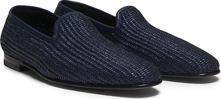Men's Mario Woven Loafers - Navy - Size 7.5 - Image 2