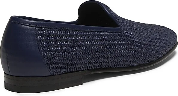 Men's Mario Woven Loafers - Navy - Size 7.5 - Image 3