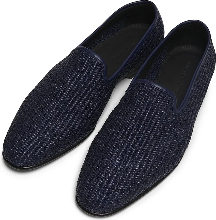 Men's Mario Woven Loafers - Navy - Size 7.5 - Image 4