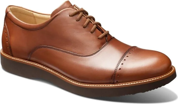 Men's Market Cap Oxford Shoes In Whiskey