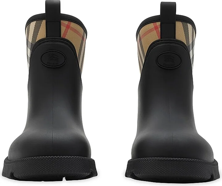 Men's Marsh Stamp Low Rubber Rain Boots - Black - Size 6 - Image 2