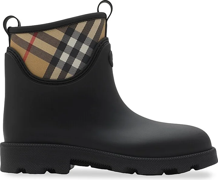 Men's Marsh Stamp Low Rubber Rain Boots - Black - Size 6