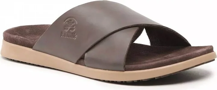 Men's Marty Cross Slippers In Mocha