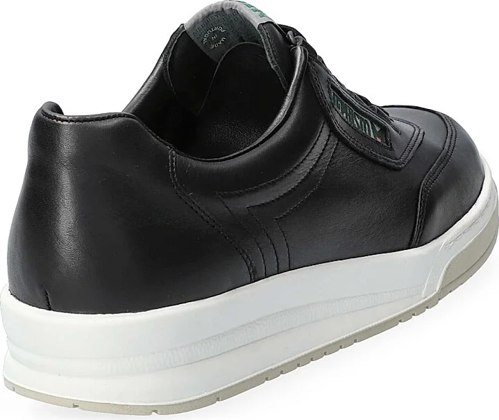 Men's Match Leather Tennis Sneakers - Black - Size 7 - Image 3